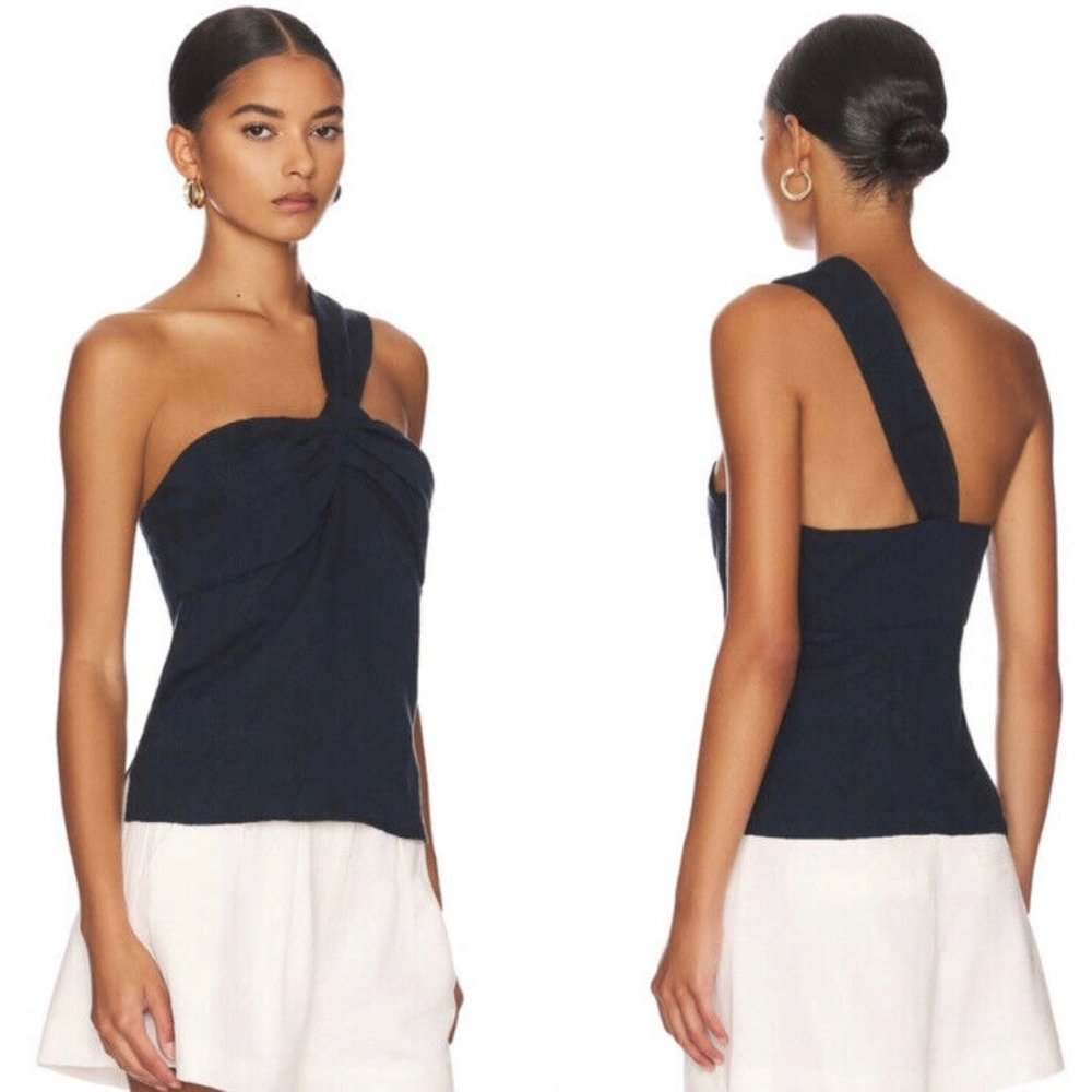 Veronica Beard Belinda Top INK Blue NWT Various Sizes - Picture 2 of 3
